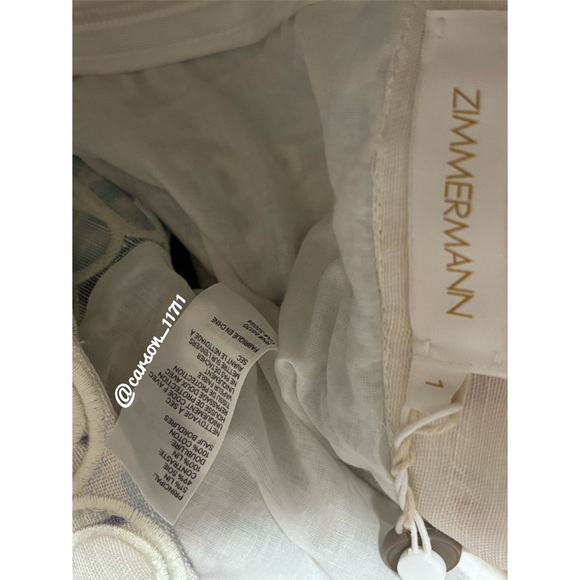 NWT Zimmermann Glassy Wave Embroidered Guipure Flip Skirt AU0 or AU1 - Picture 2 of 5
